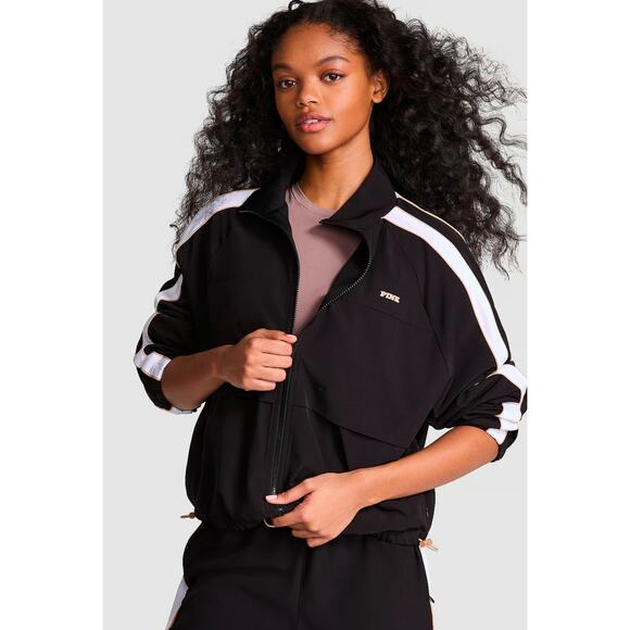 Pink Tech Woven Full Zip Jacket - Picture 1 of 16